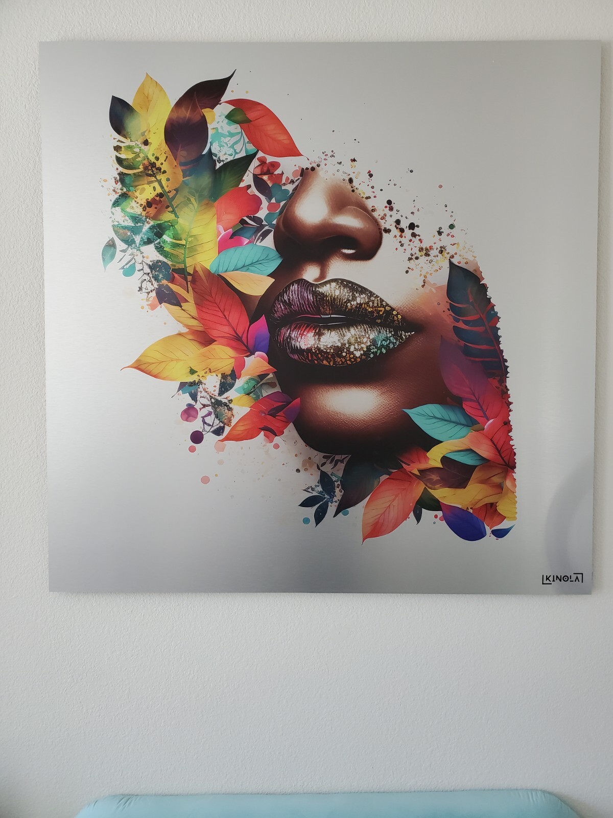 Fusion by Kinola Studio, Original, Authentic, 50 X 50 Acrylic, Abstract, Giant