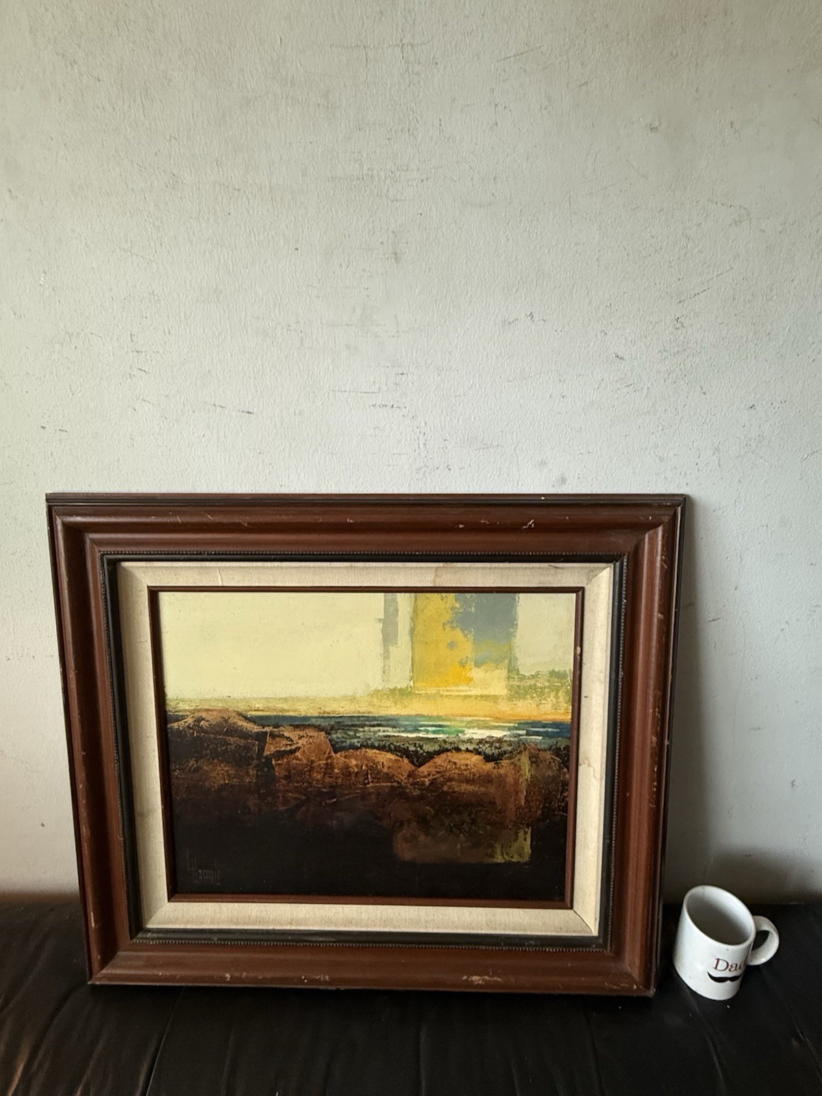 LAWRENCE HARRIS VINTAGE MODERN ABSTRACT LANDSCAPE OIL PAINTING COLORADO SPRINGS
