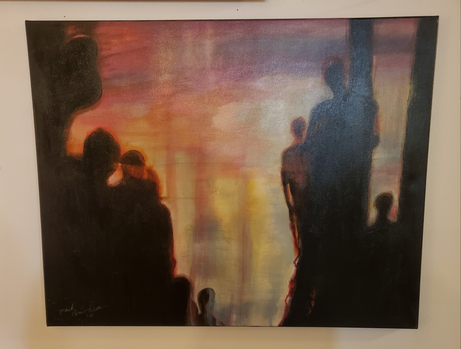 Original Abstract Acrylic Painting 30″ X 24″ Artist Mack Buroker 2010