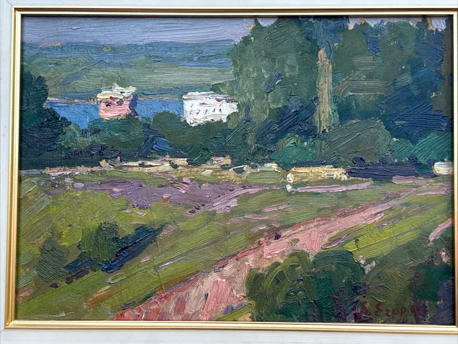 BORIS EGOROV PAINTING LISTED UKRAINE UKRAINIAN IMPRESSIONIST LANDSCAPE FAMOUS