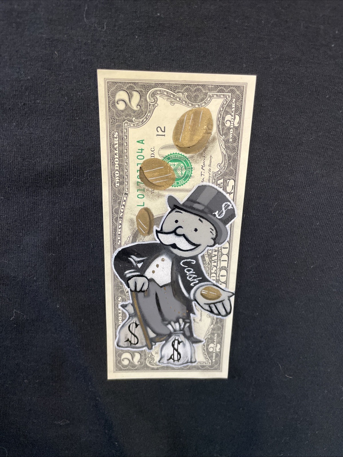 Monopoly man Cash Life 1 Dollar bill painting Tattoo Art Graffiti Art Street Art