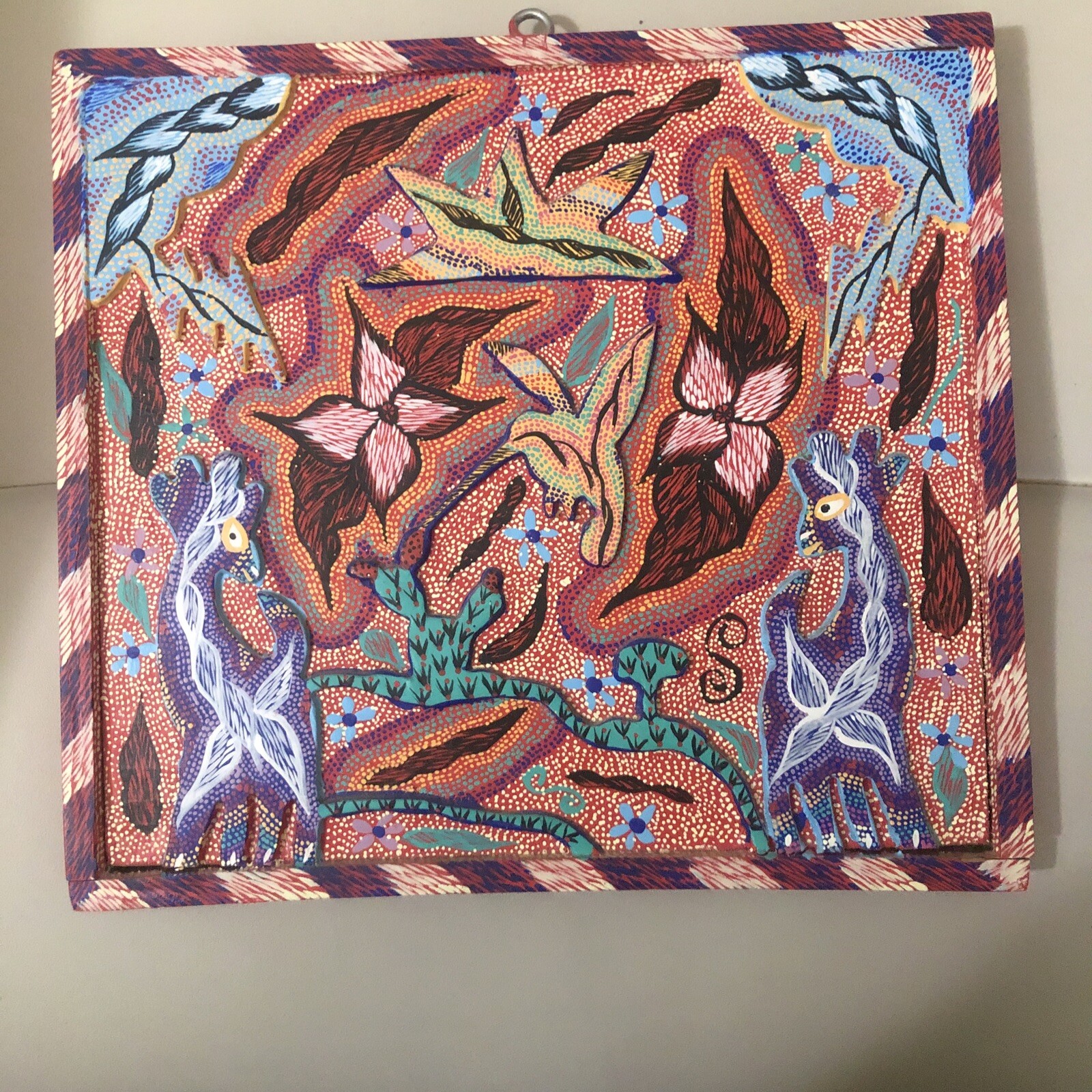 Pepe Santiago Dimension Painting On Wood Mexican artist