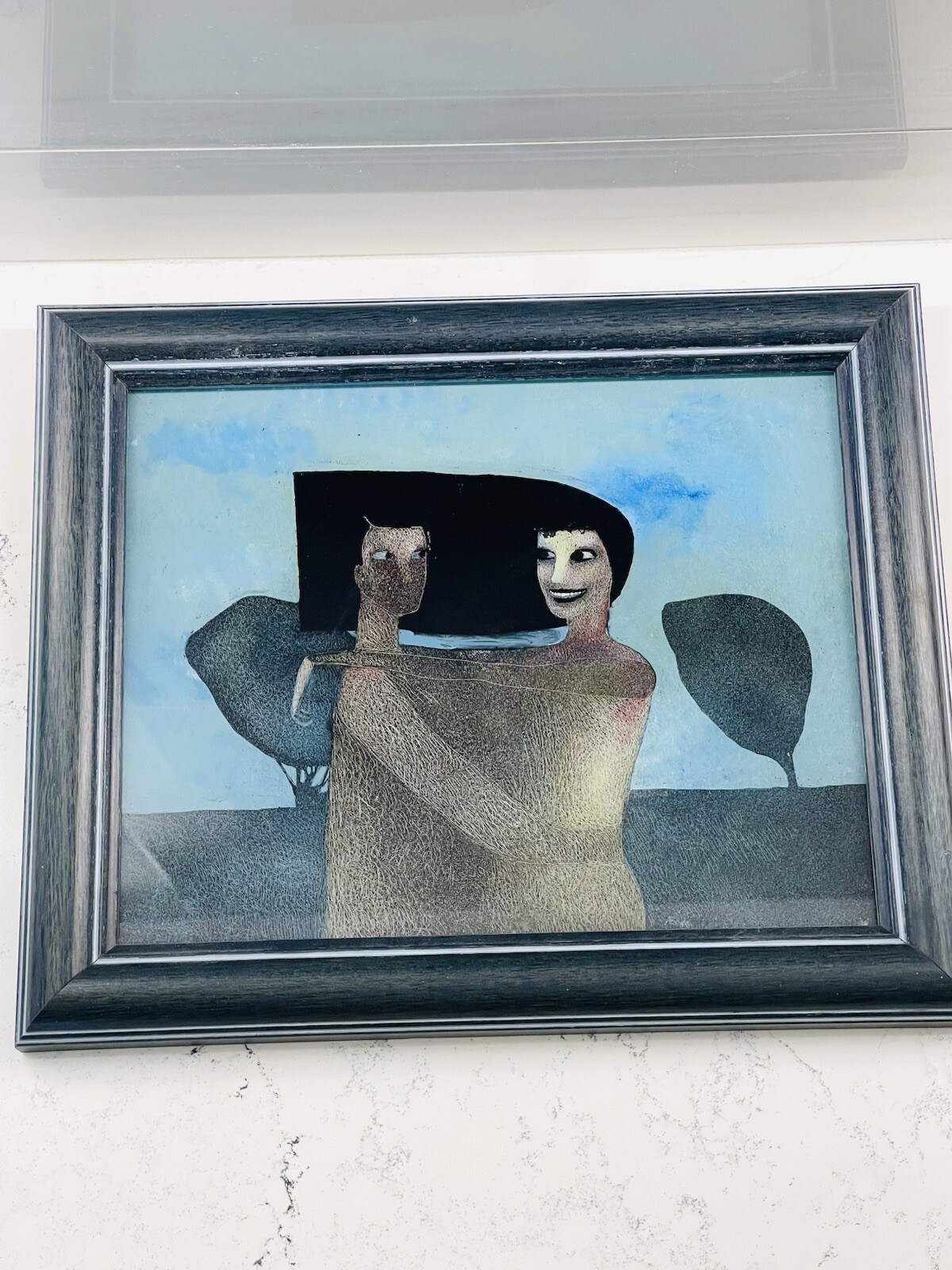 Reverse Painting On Glass. Made In Ukraine. Signed. 12” by 9.5”