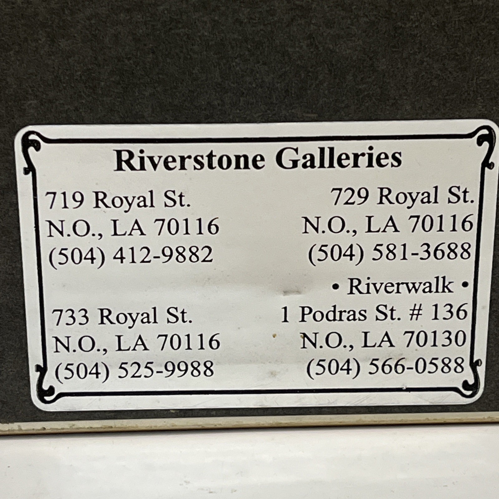 GAIL BRYANT FILLE NEW ORLEANS ROYAL ST.PETER SIGNED FRAMED WATERCOLOR PAINTING