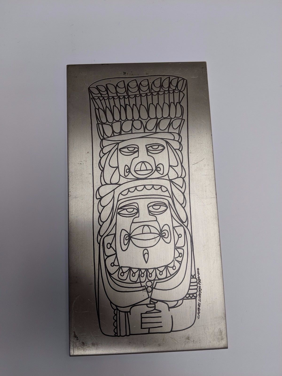 Sterling Silver Plaque By Carlos Sierra-Franco KIKIAB DANU #123/375 – 23.7 OZT