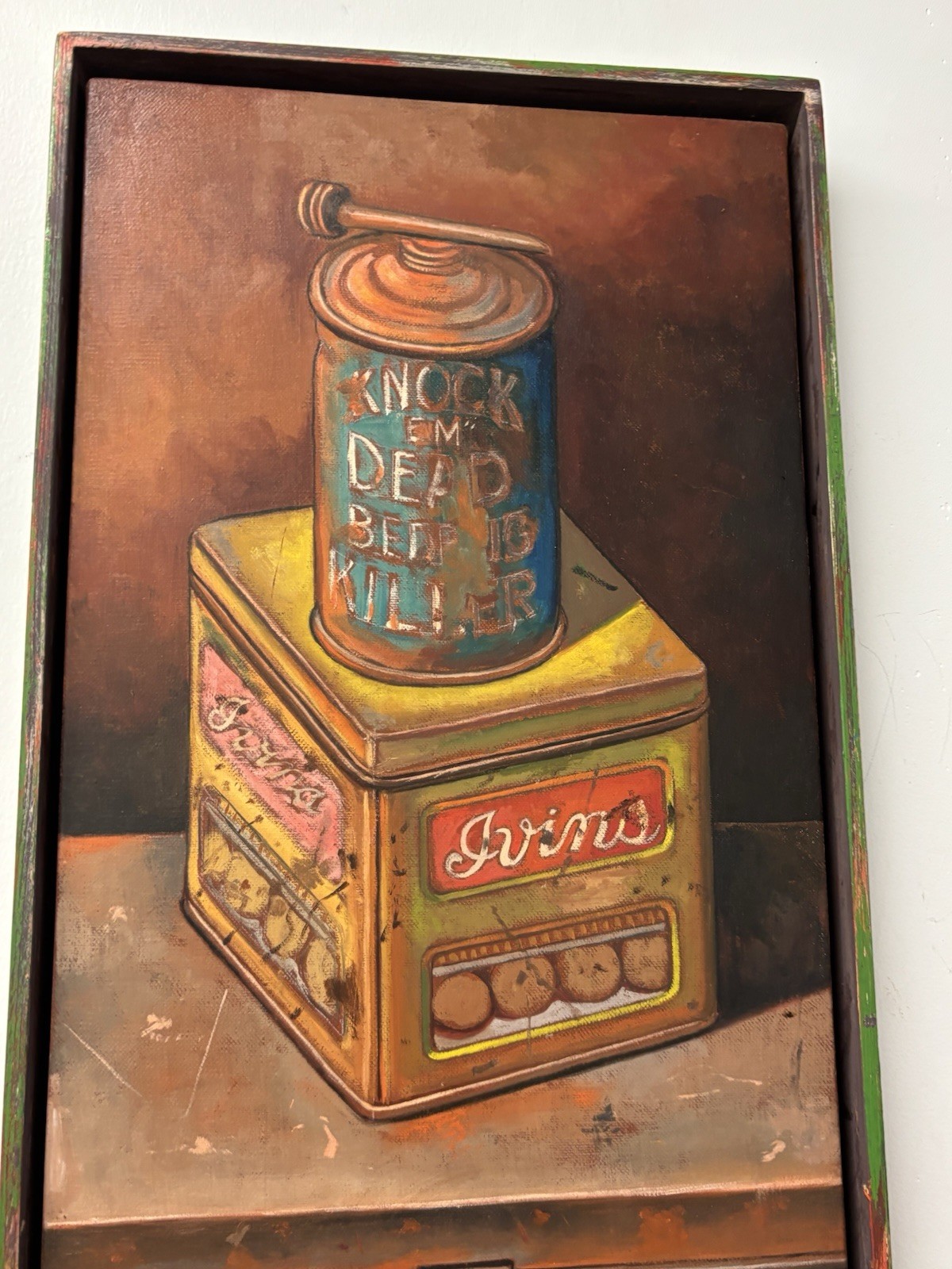 Manuel Hughes, Still Life, ca. 2007 trompe l’oeil Painting African American