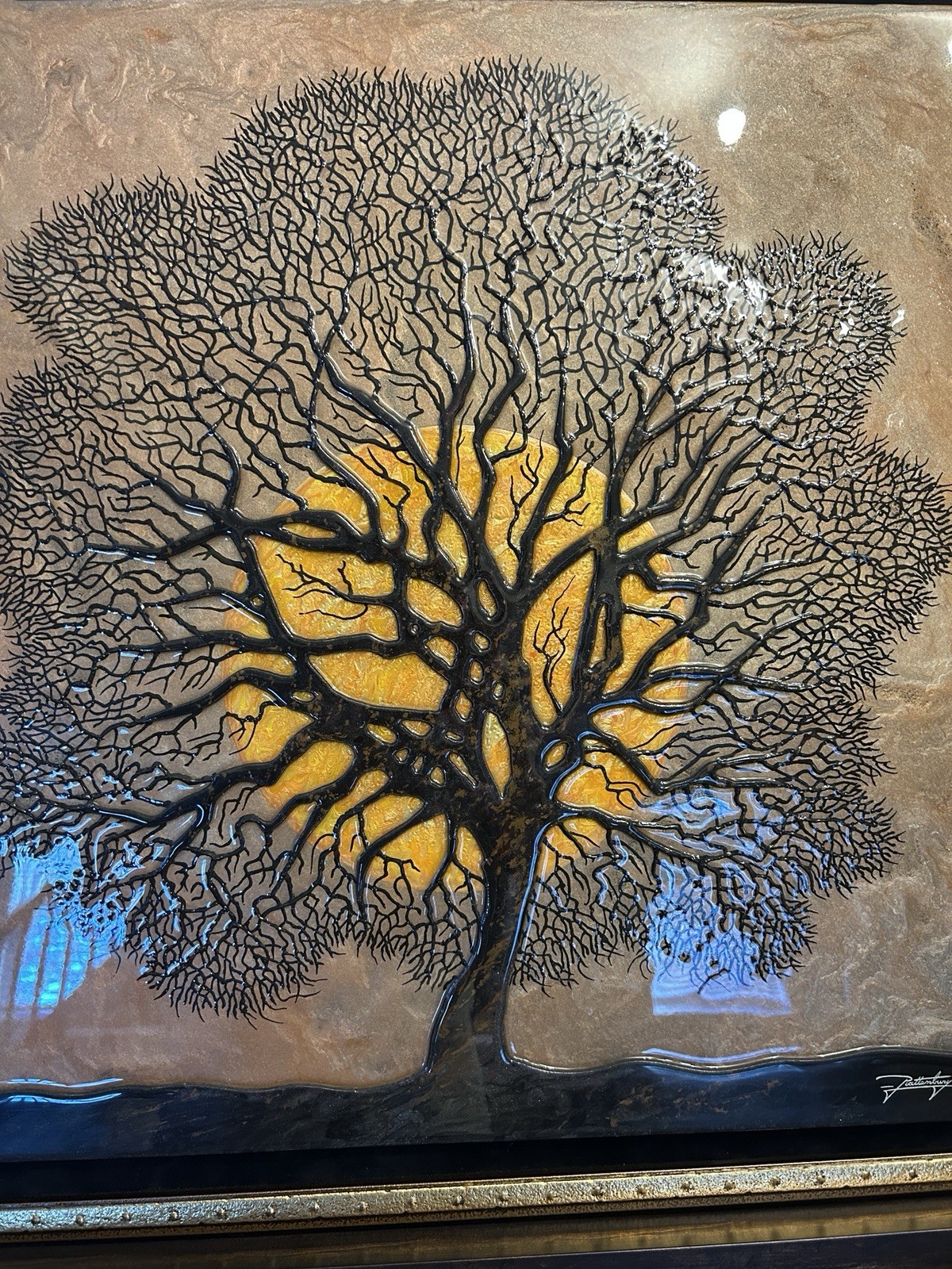 Jon Rattenbury New Beginnings ORIGINAL 3Dimensional Acrylic Painting On Aluminum