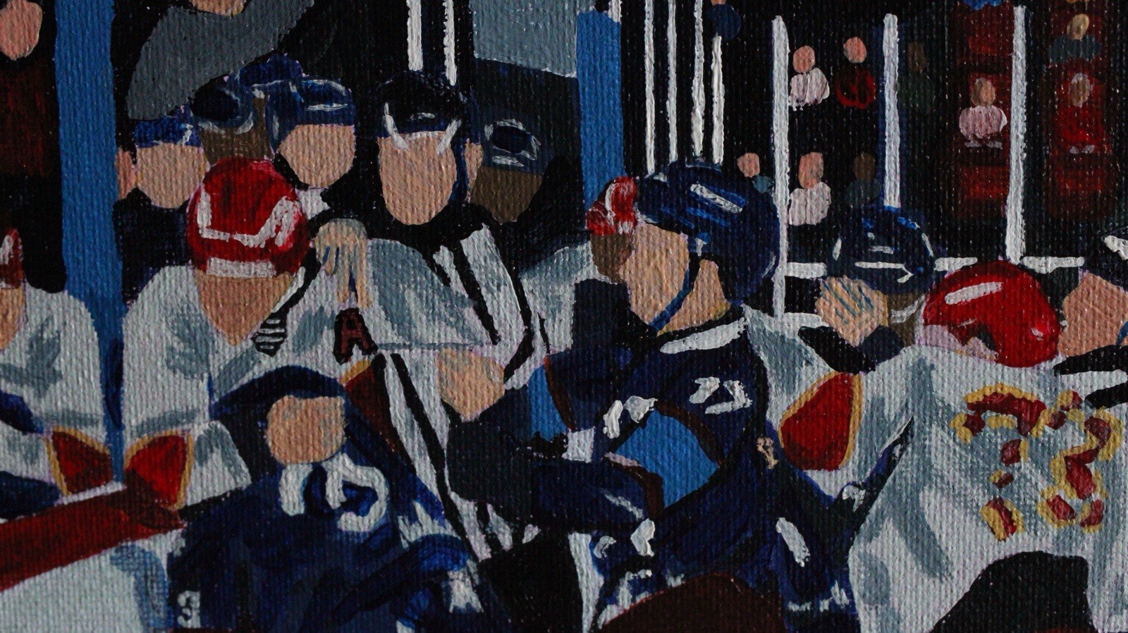 Original Painting 8”x10” Icebreaker, Hockey