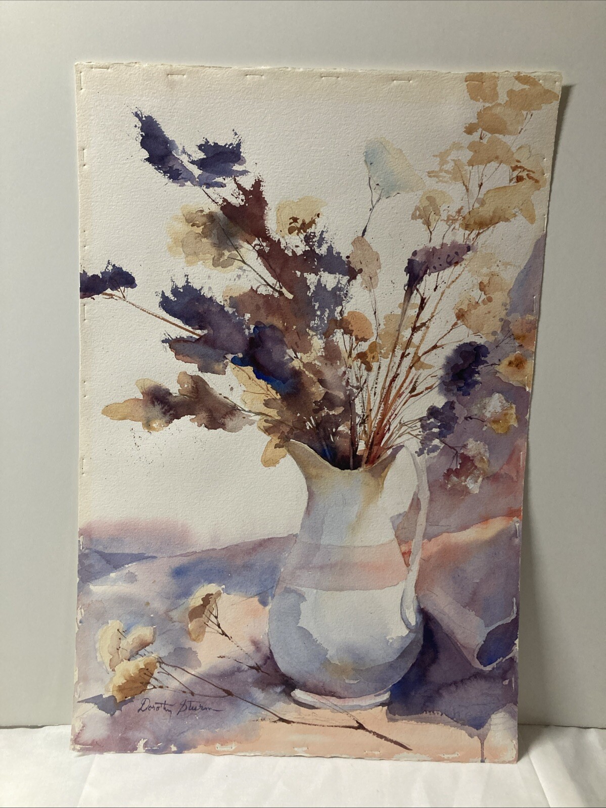 Dorothy Strum (American, 1910-1988) Original Watercolor Painting.
