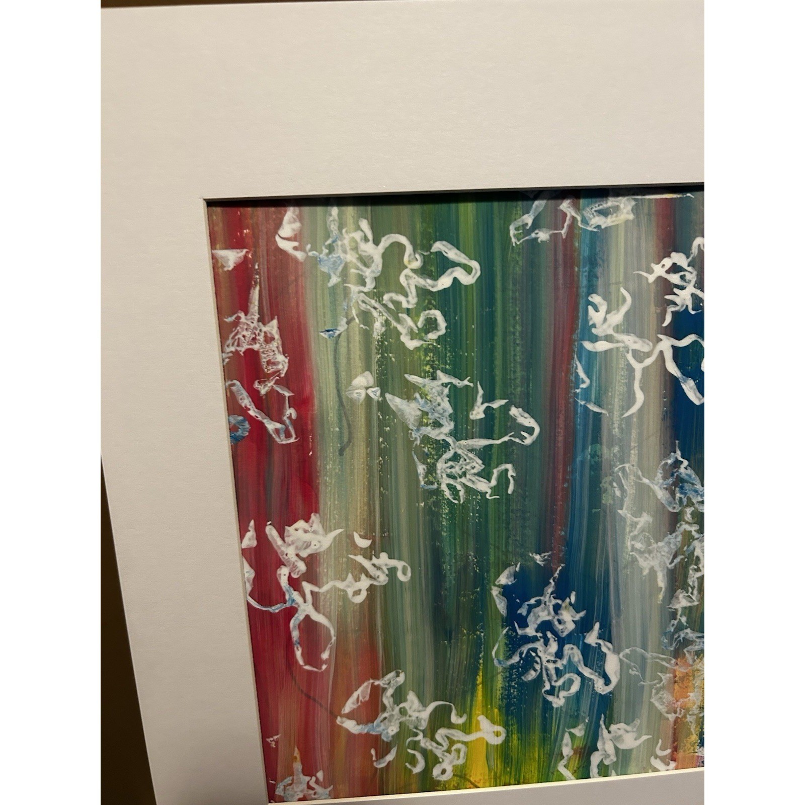 Original 11X14 Abstract Expressionism Wall Art PAPER Titled Colorful Illusions