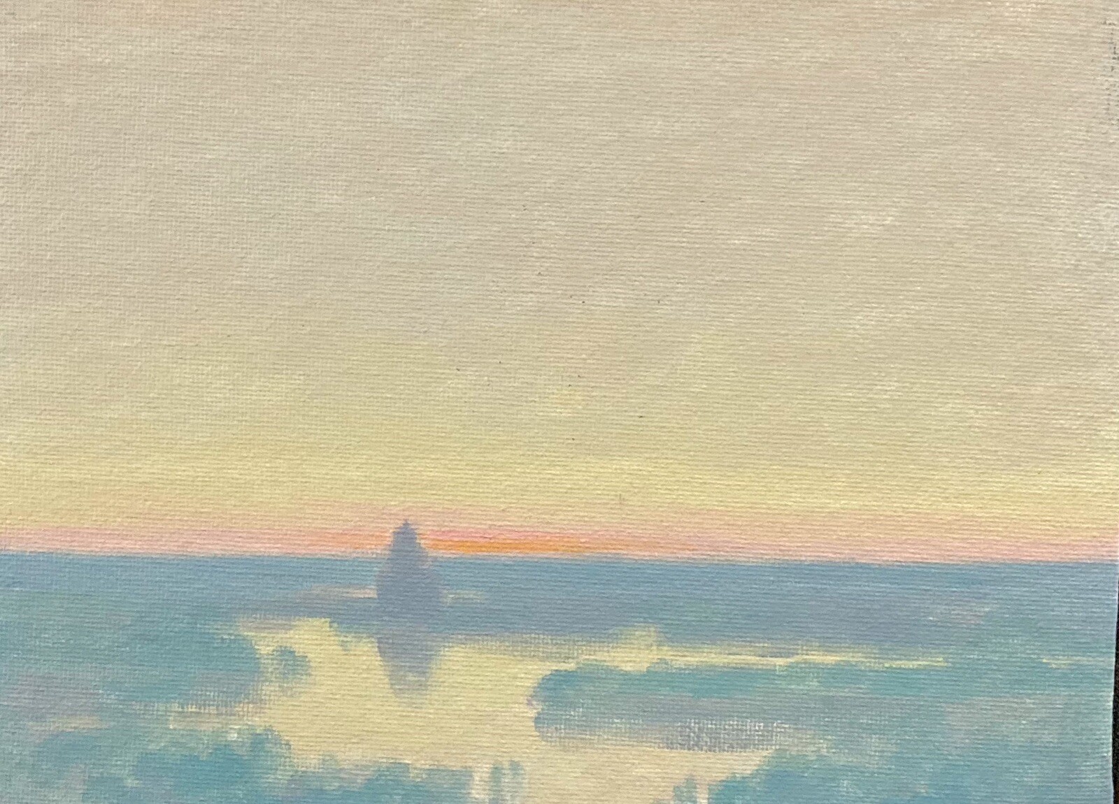 Dawn High Key Light Realism Landscape OIL PAINTING ART IMPRESSIONIST Original