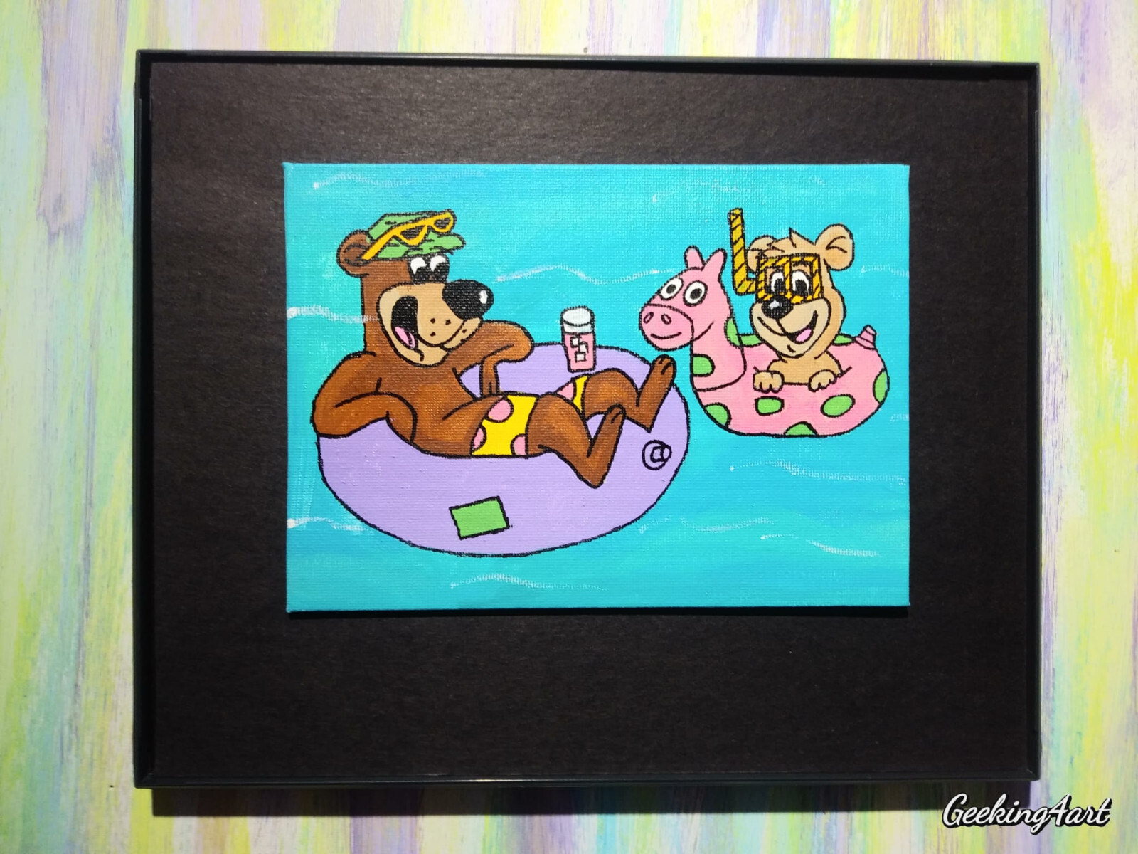 Memories of Saturday Morning Cartoons Acrylic Canvas Fan Art Paintings