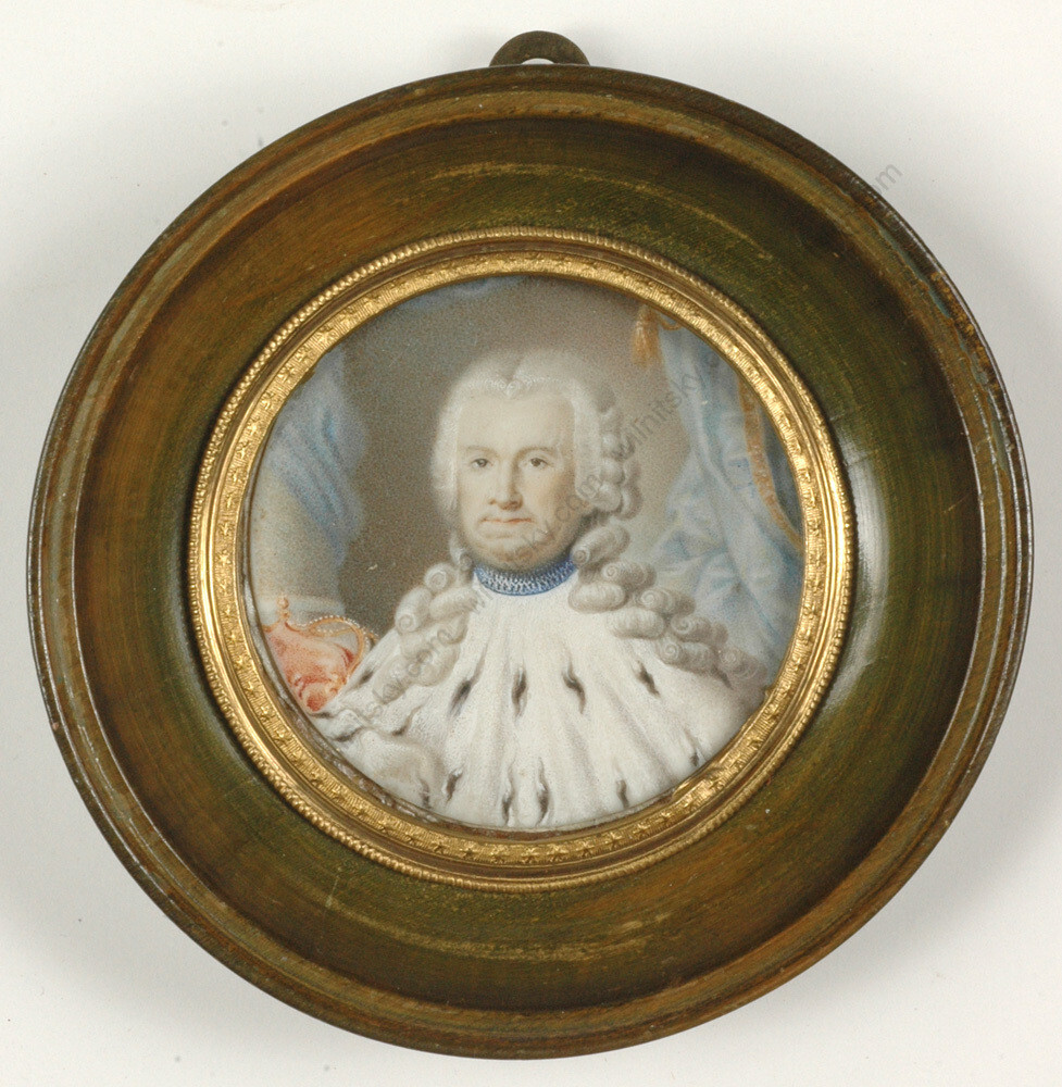 «Kaiser Karl VI of Austria», important miniature!!, 1725/35