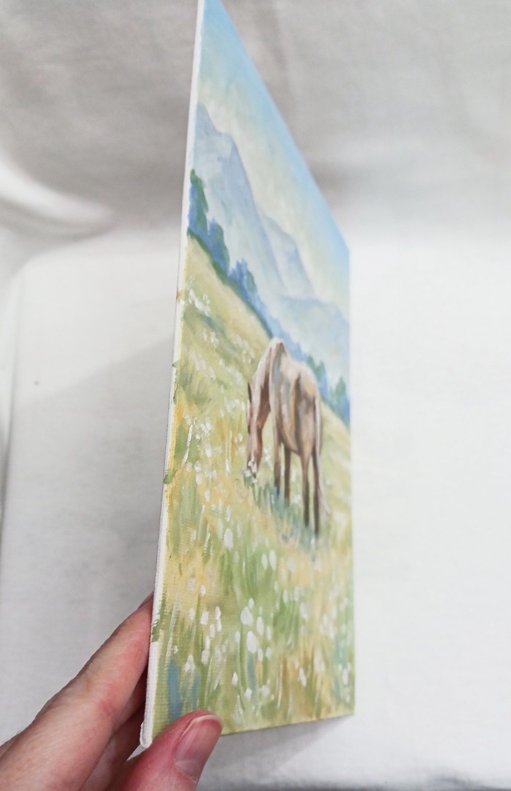Horse ORIGINAL Oil Painting Pet Portrait IMPRESSIONISM Art 8″x10″