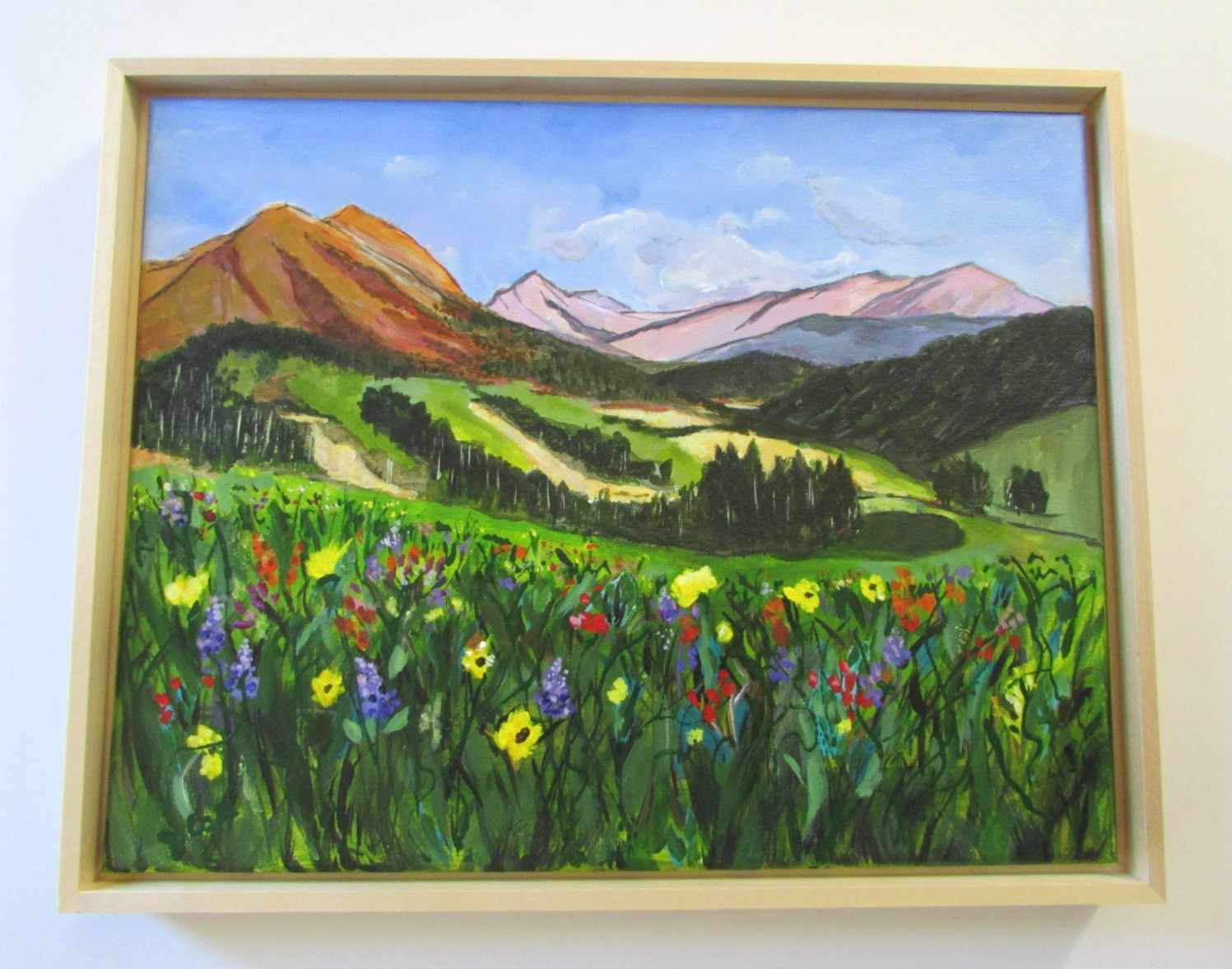 Lori Colt Crested Butte Colorado Mountain Meadow Landscape Painting