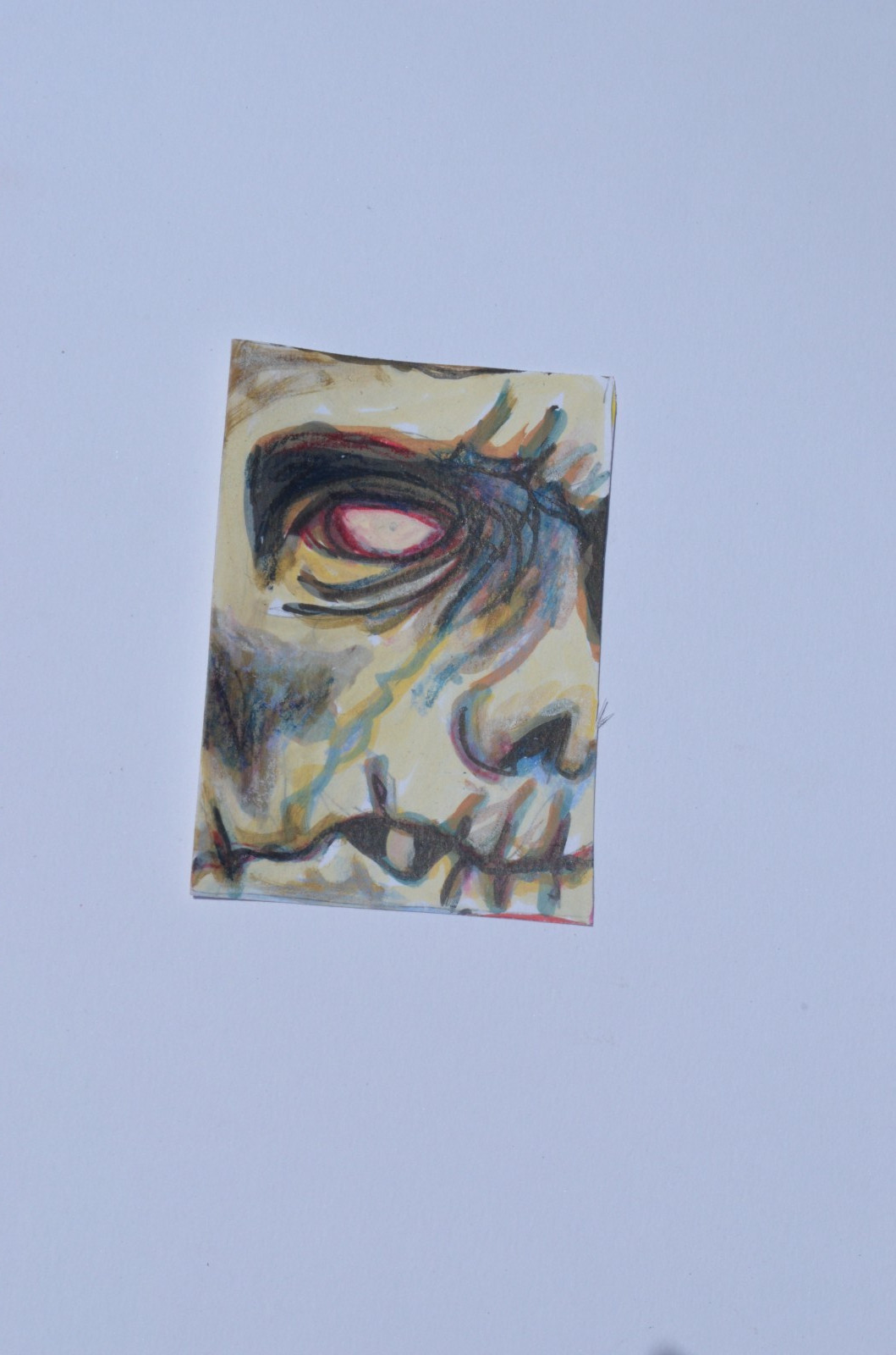 ACEO Original Art Card Horror Halloween Dead Guy not a print