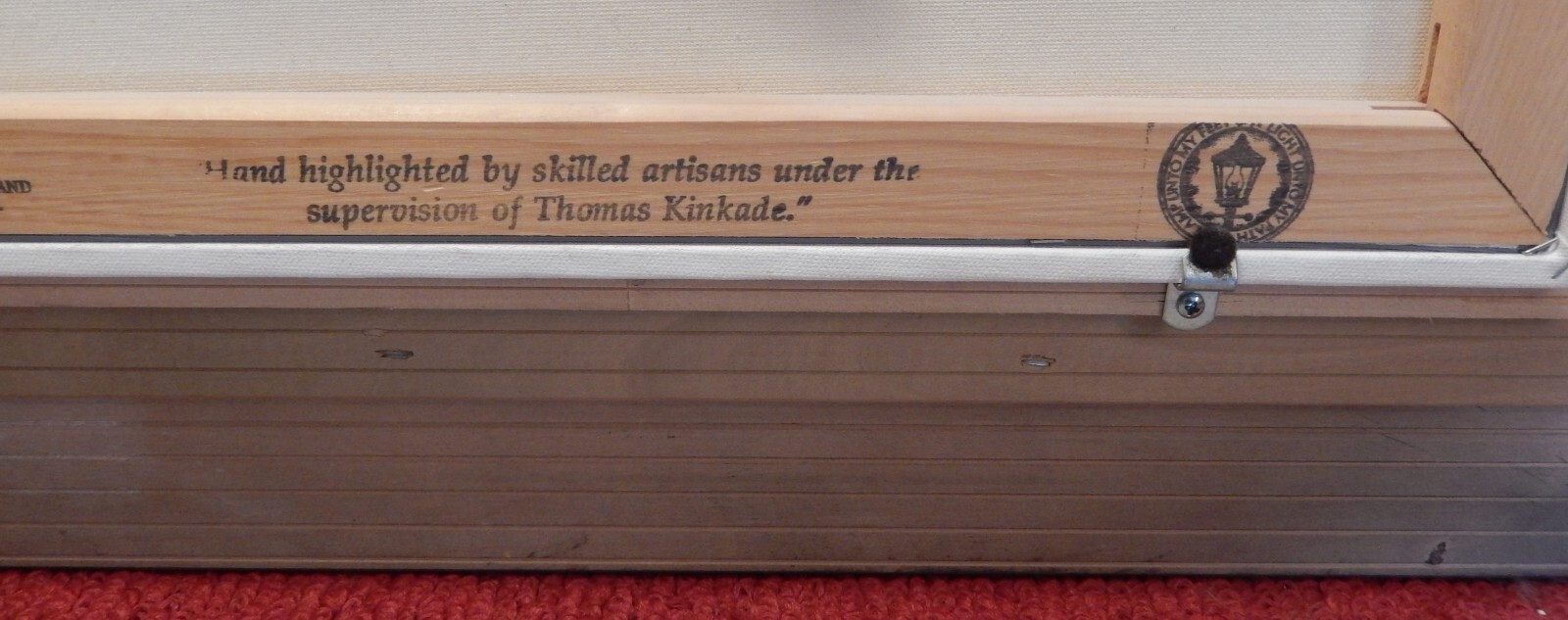 Thomas Kinkade Lamplight Village Signed Numbered by Artist Lithograph on Canvas