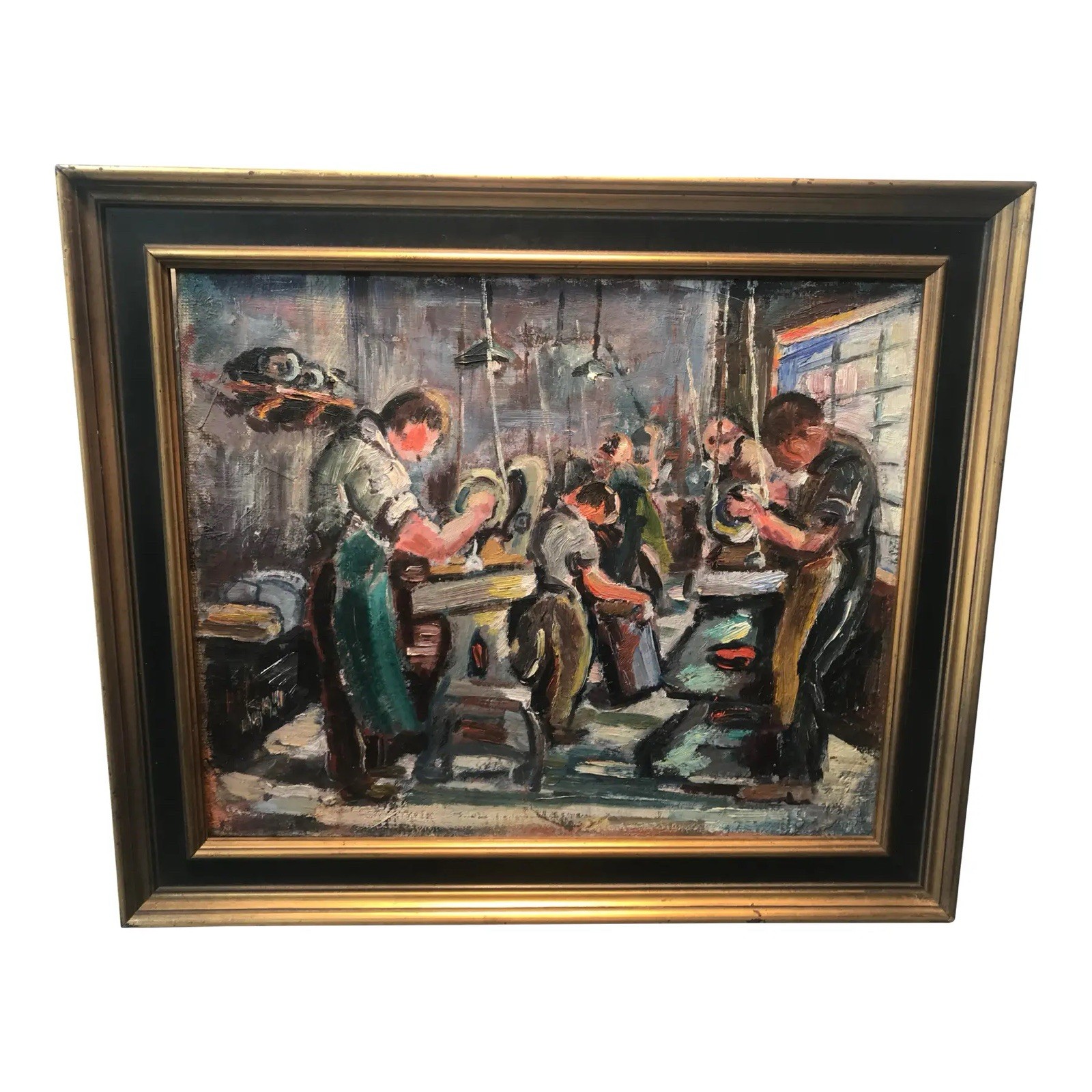 1930s Machine Age Painting- unsigned