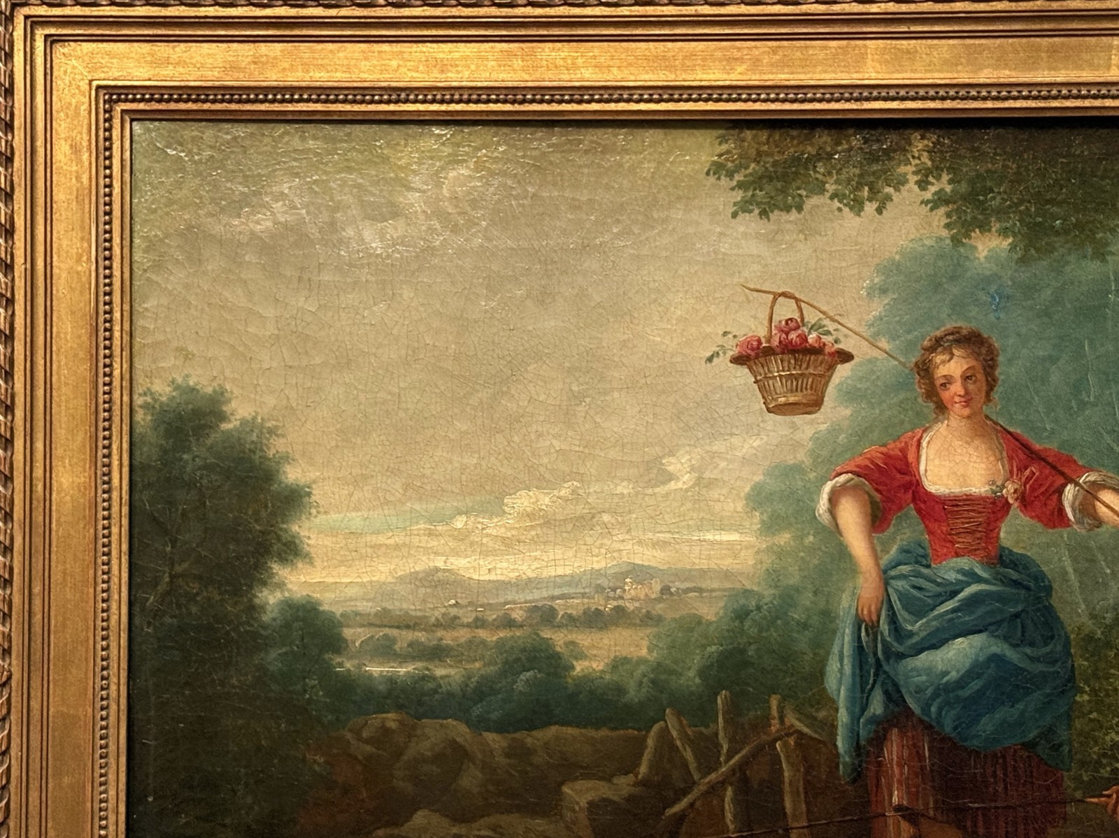 Sebastien Leclerc the Younger (French), 18th C Rococo Style O/C Pastoral Scene!
