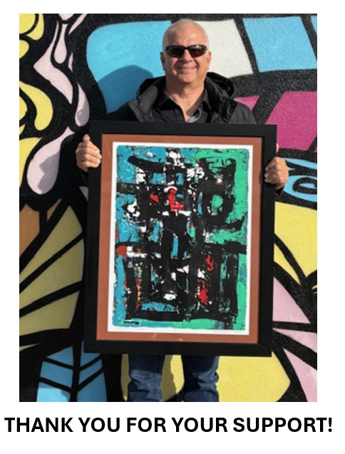 Abstract Art «Brighter Days 2» Original Acrylic 11×14 inch Painting on Paper