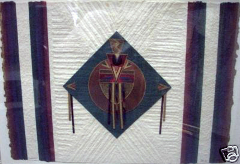 Cantico II by Joy Broe; Original Textile Canvas Art