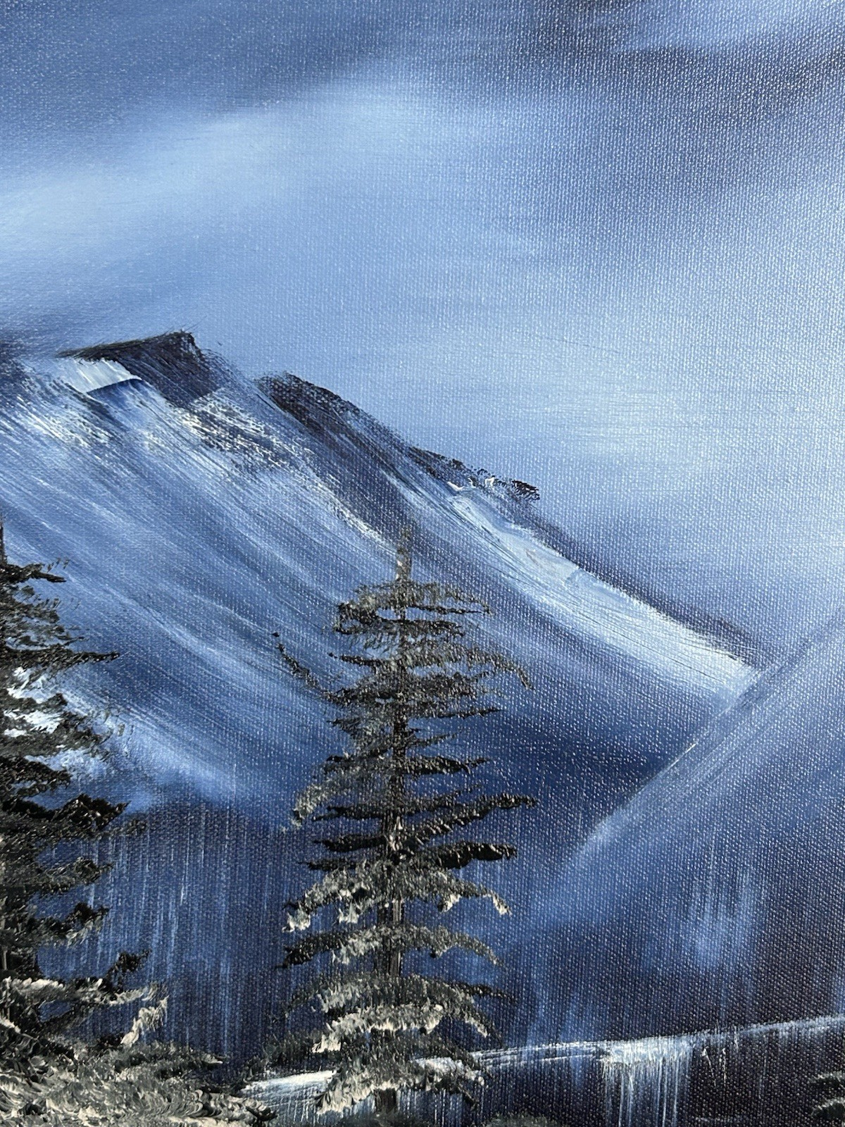 18 X 24 Oil On Canvas Original “Mountains Azul” OOAK Artist Thomas Levi