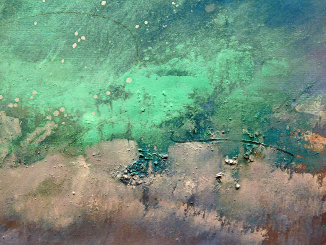 Mark Dickson UNTITLED Mix Media,Pastel and Watercolor Abstract Hand Signed