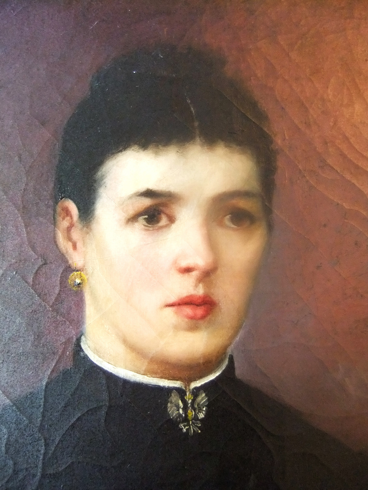 Oil/Canvas End Xixth – Portrait » Lorraine to the Alérion » – 21 11/16×18 1/8in