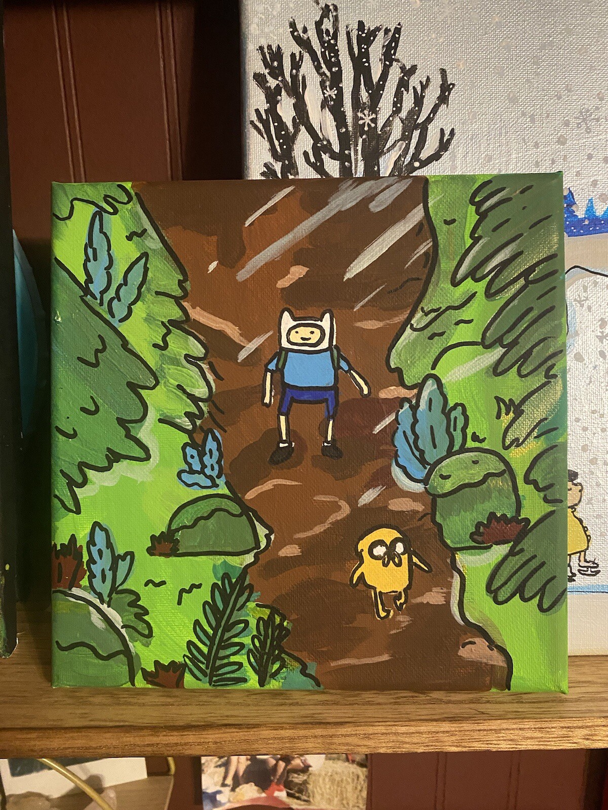 Adventure Time Fenn And Jake Painting