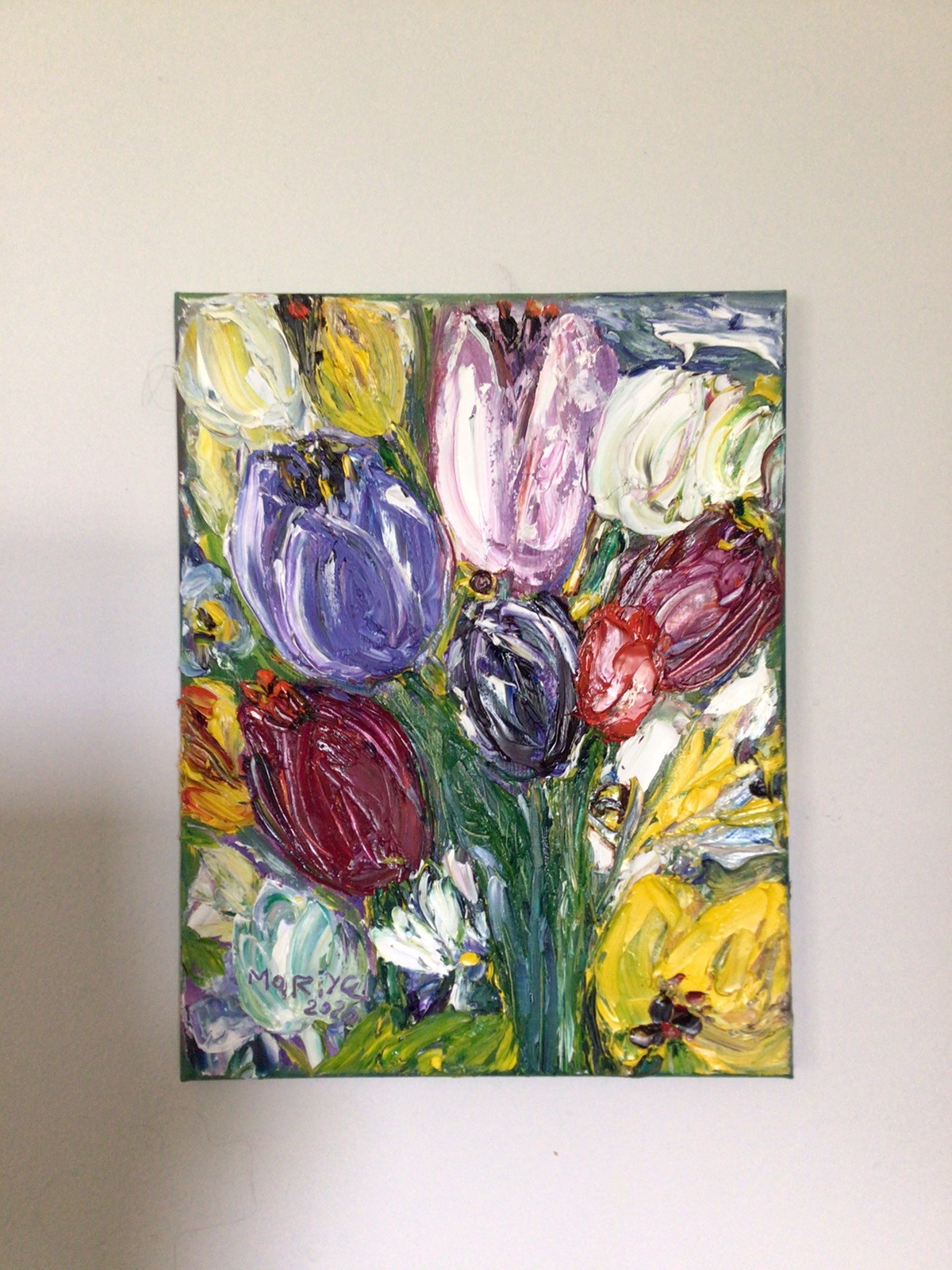 Tulips .Original Oil Pairing