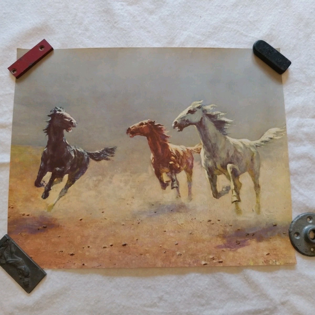 Free As The Wind Horses Litho Print Poster By Albo 16×20″