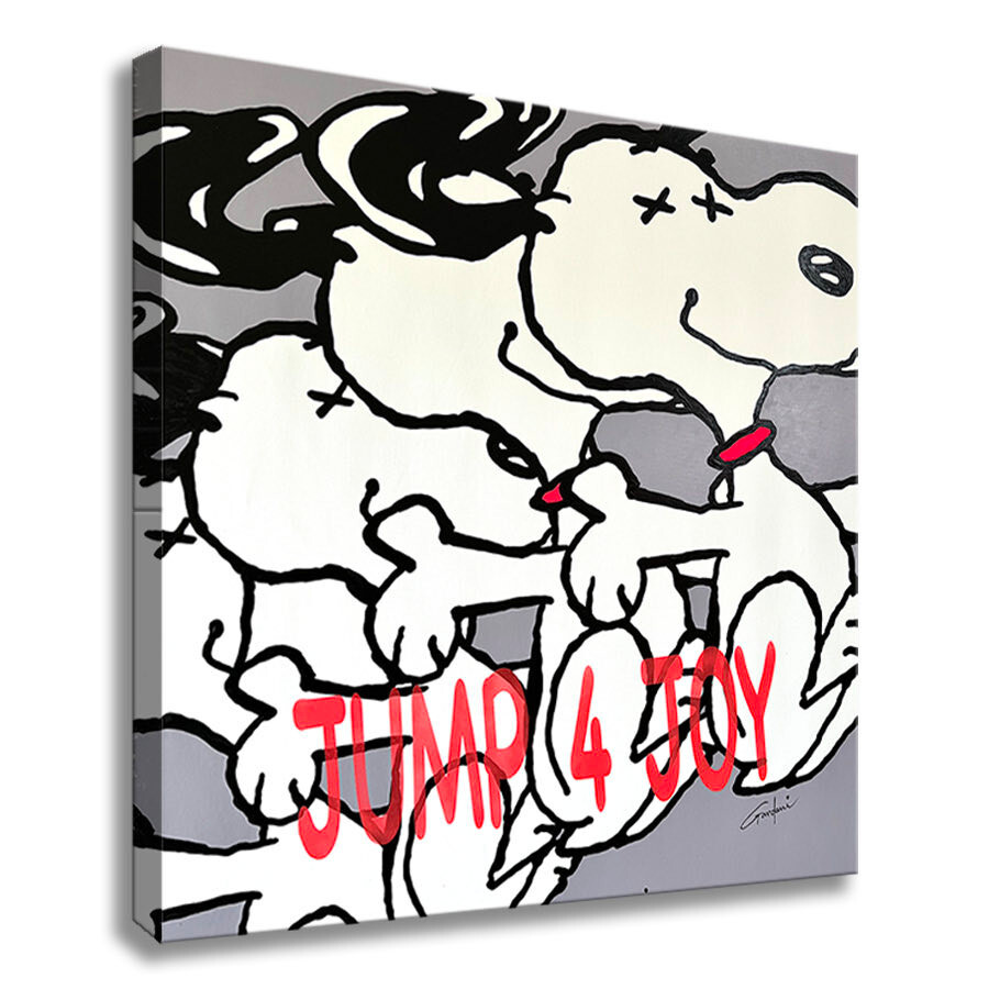 Jump for Joy Snoopy – Original Painting on Canvas