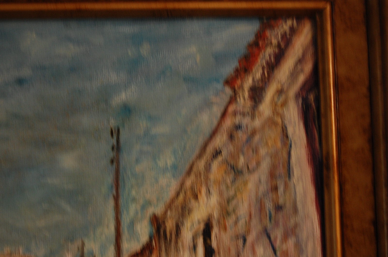 FRAMED SIGNED ORIGINAL OIL COLONIAL STREET OLD HAVANA, CUBA ARTIST: HECTO VIDAL