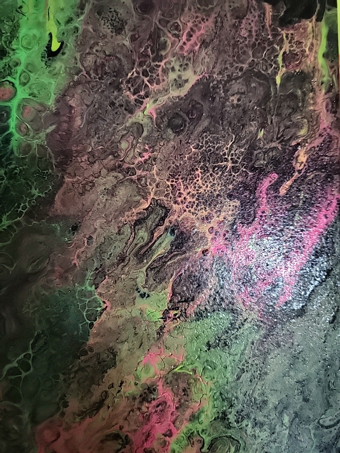 Expressionism Original Modern Abstract Acrylic Pour Painting Canvas 12×16