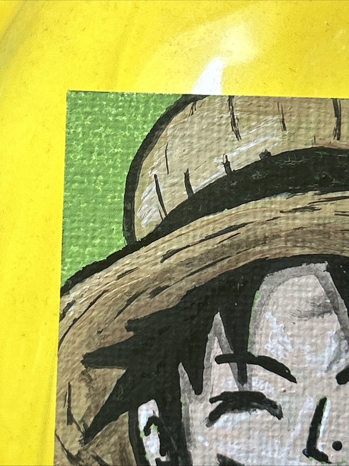 ACEO Original Painting Monkey D Luffy One Piece – 2.5in x 3.5in Acrylic