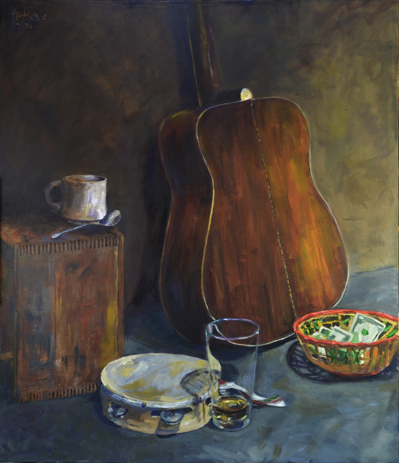 «S Shapes and Ovals» Jeffrey Randolph Bond -still life painted from life 26×30