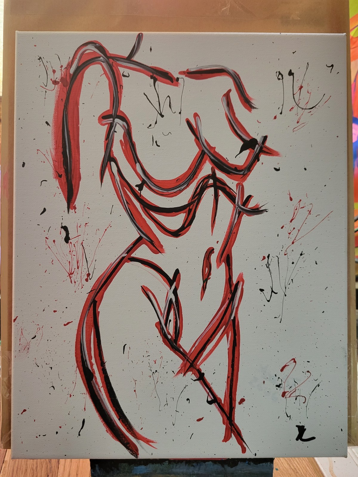 Neo Expressionism Original Modern Abstract Artwork Acrylic Painting Canvas 11×14