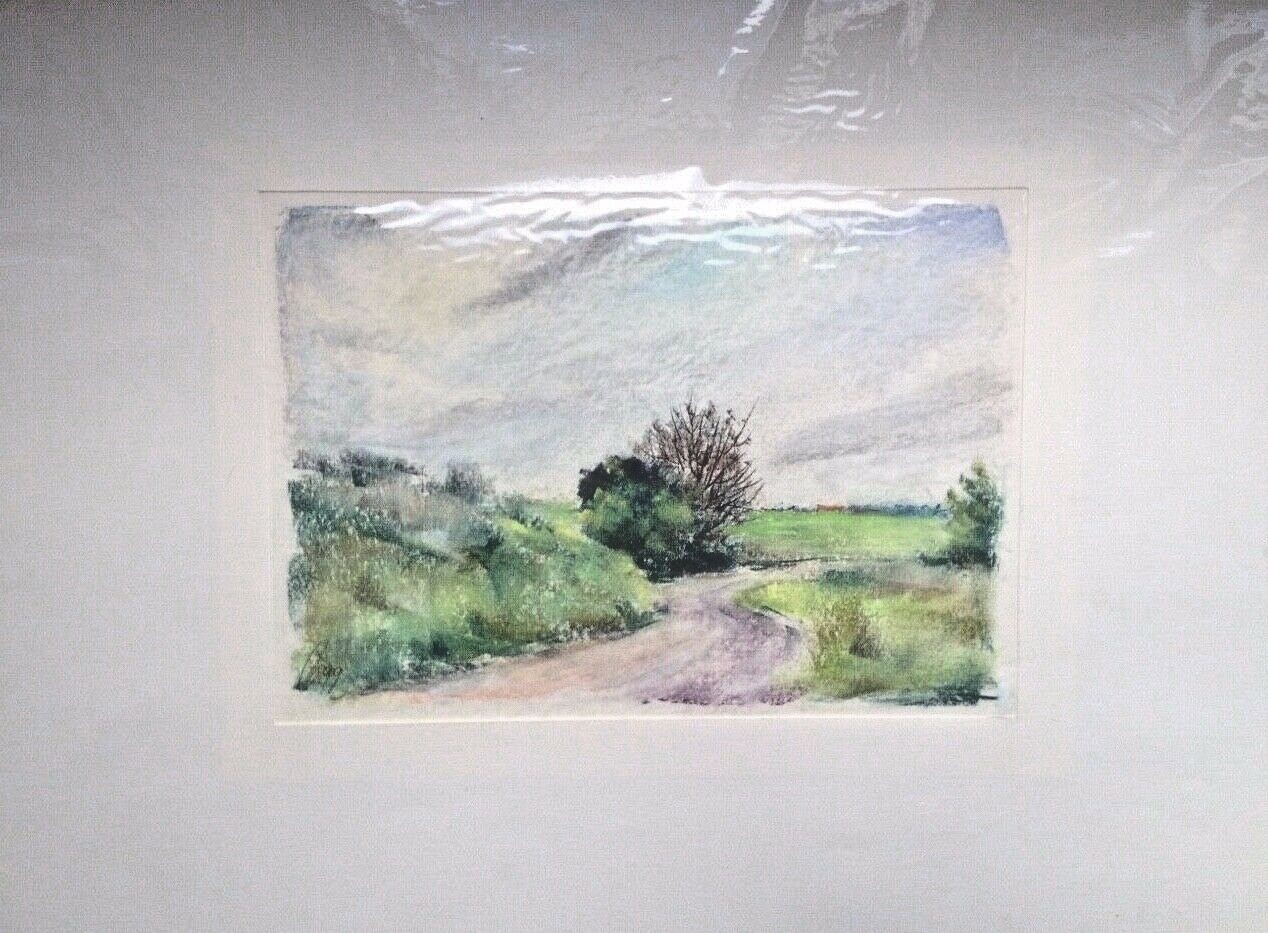 Franz Ehmke *1928-2018 GDR Painter ° ‘Mühlenbeck. Field Path to Feldheim’ 1999
