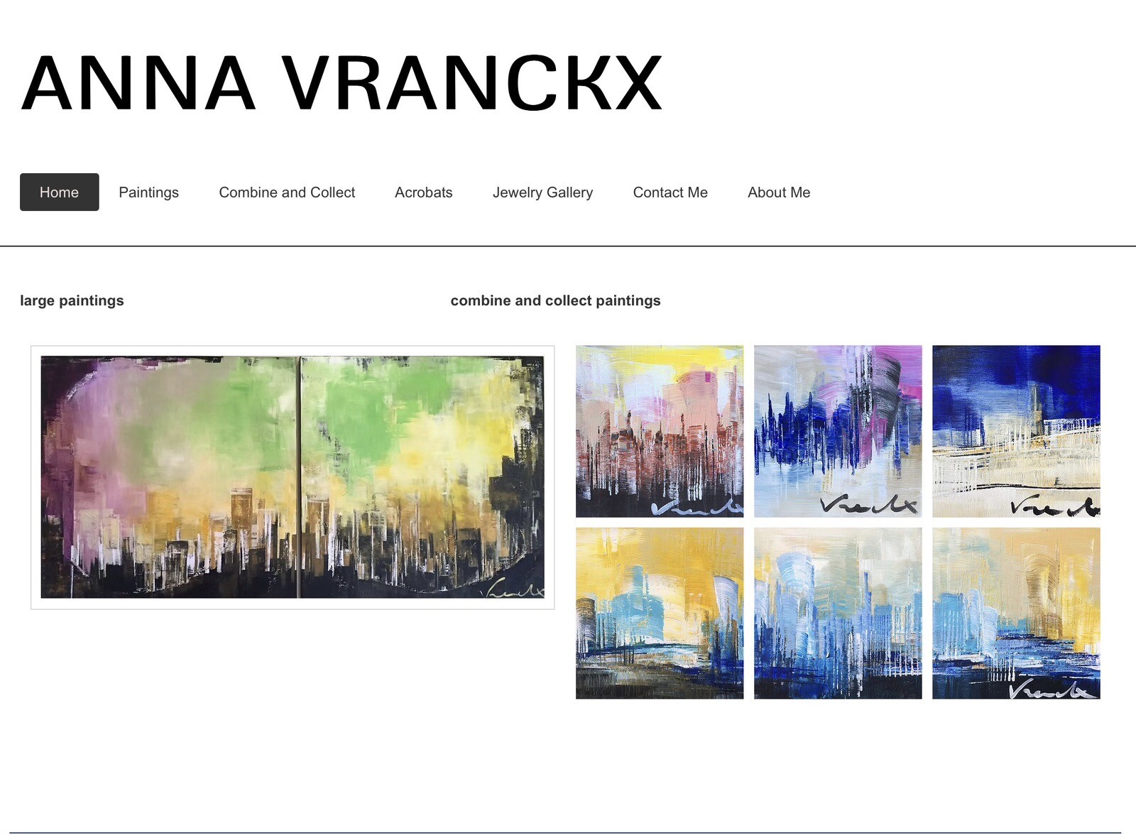 Original Painting Acryl On Canvas Inspired By NYC Cityscape 8”x 8”Only $88
