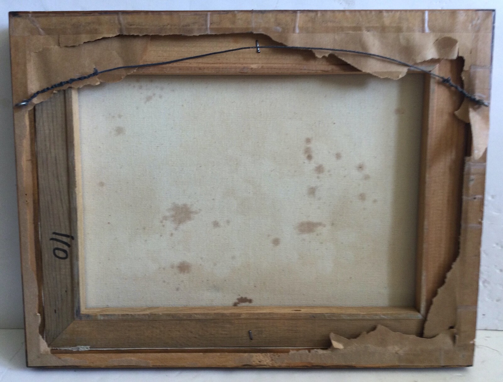 Signed Olive Mid-Century Original Oil Fruit Wine Glass Framed – Estate