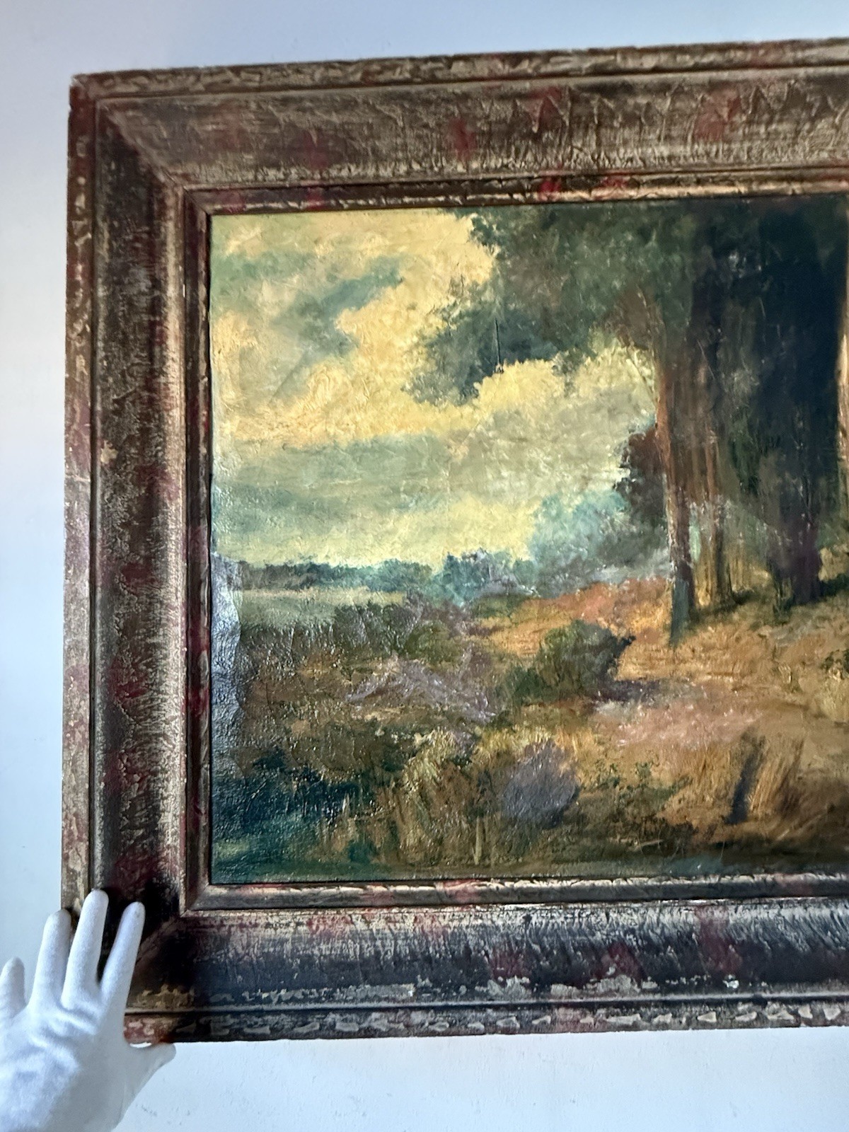 RALPH DAVISON MILLER ANTIQUE 19TH CENTURY CALIFORNIA LANDSCAPE OIL PAINTING OLD