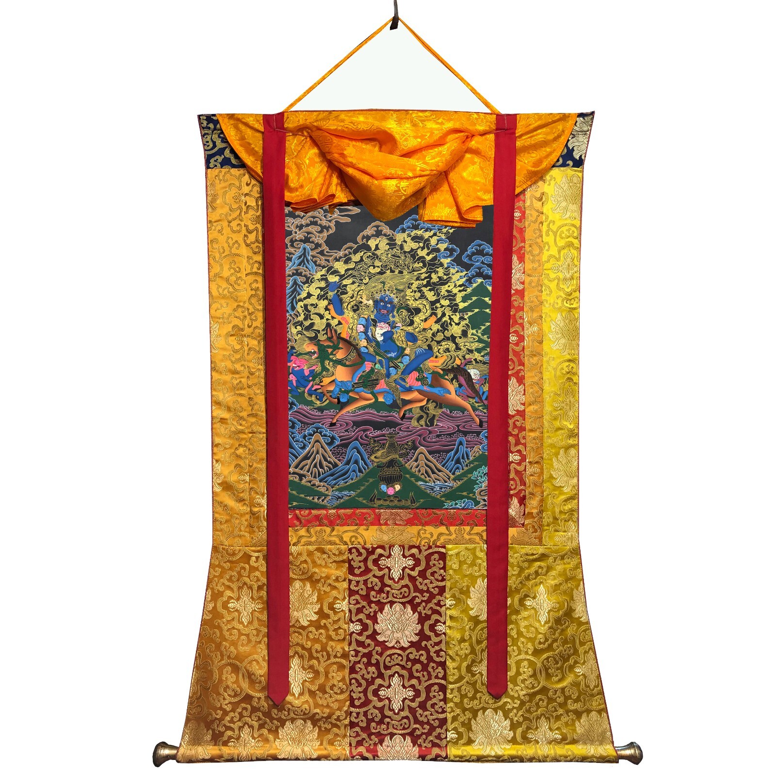 Master Piece Palden Lhamo Thangka Painting for Decoration, Meditation & Worship