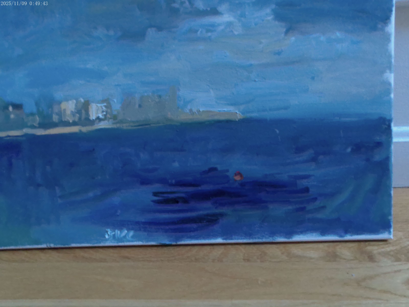 Plein Air Seascape Fauvist Realism Oil Painting Canvas 16″x20″ Original Signed