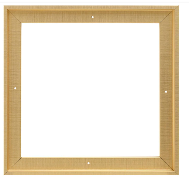 Pixy Canvas Floater Frame 18×18 for 0.75 inch Deep Paintings Art Brass Gold