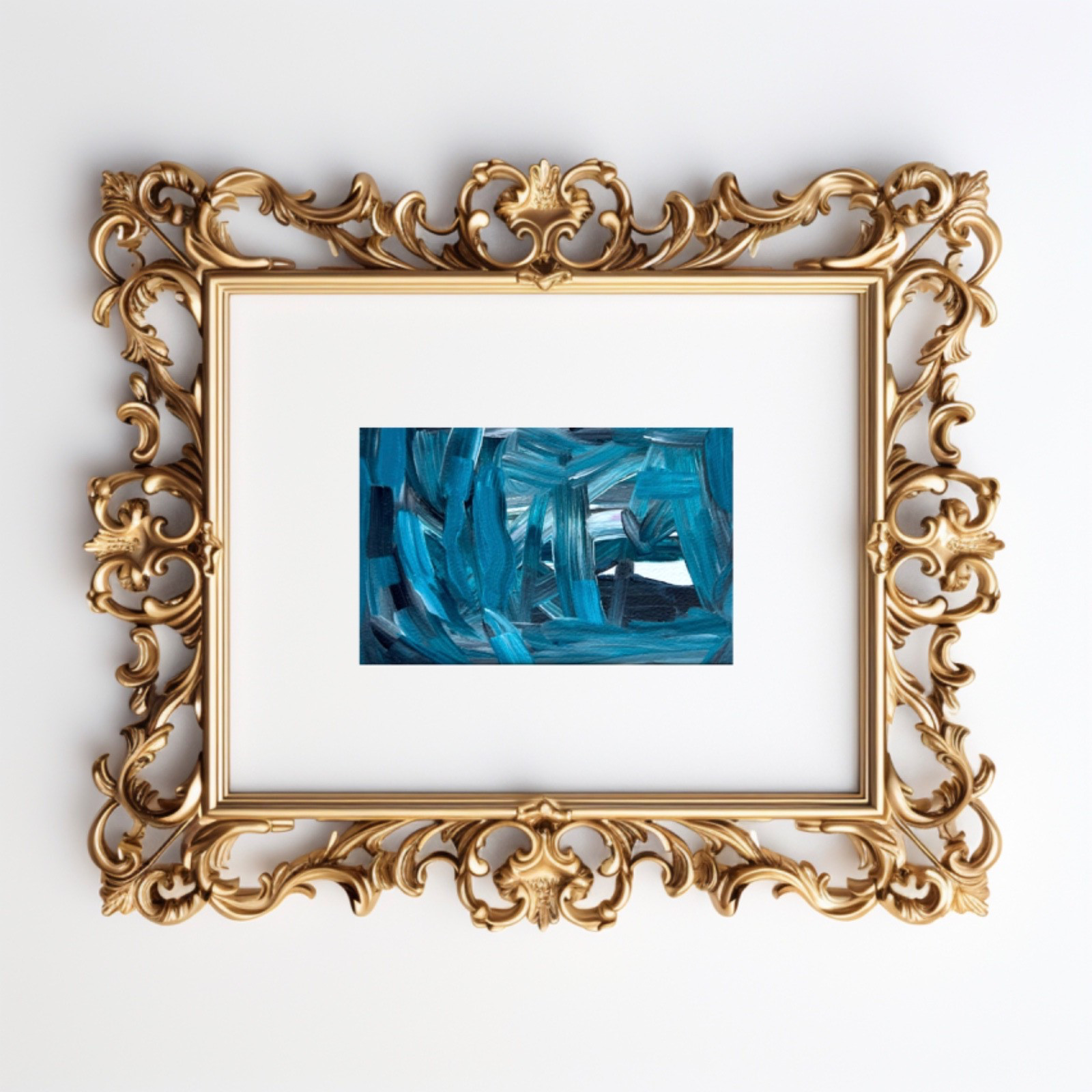 Original Painting Acrylic Modern Abstract Art 8×10 Matted Jimarieart