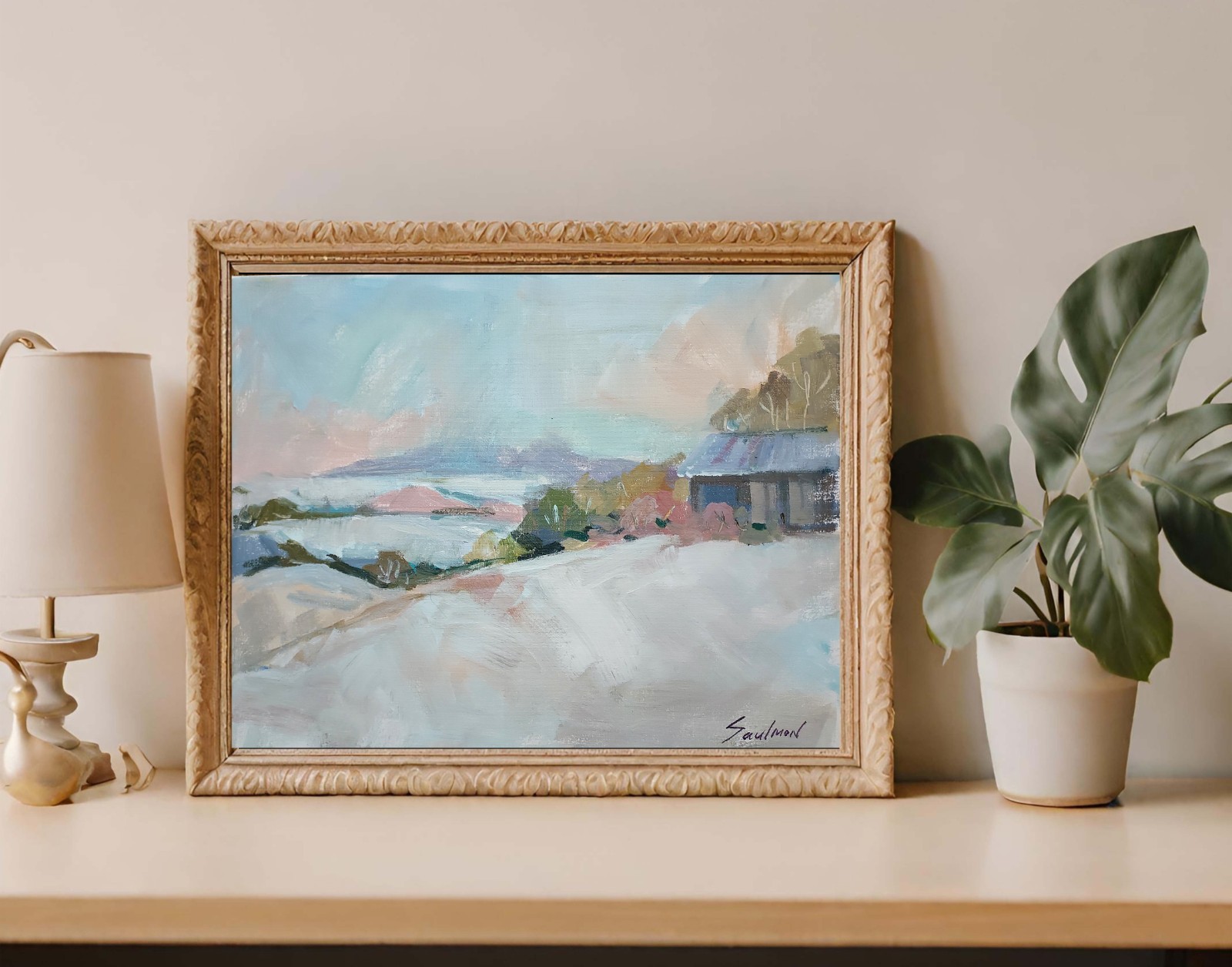 Original Impressionist Painting on 11 in x14 in Canvas – Signed by the Artist