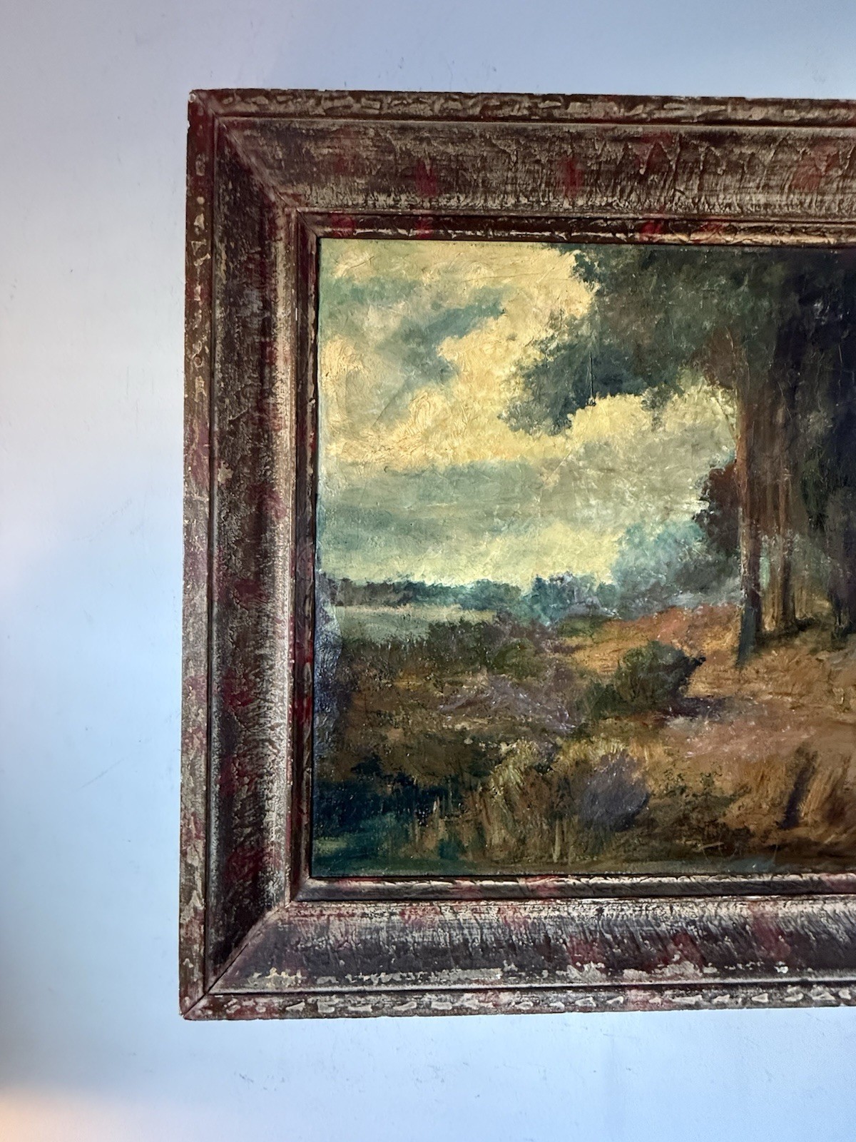 RALPH DAVISON MILLER ANTIQUE 19TH CENTURY CALIFORNIA LANDSCAPE OIL PAINTING OLD