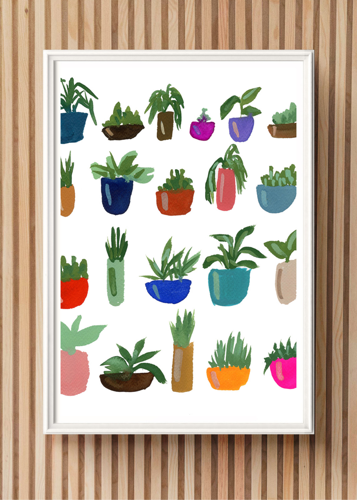 ACEO Original Plant Lady PRINT