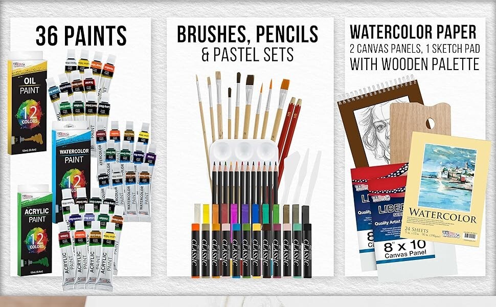 Complete 95-Piece Art Set with Portable Easel – Unleash Your Creativity Anywhere