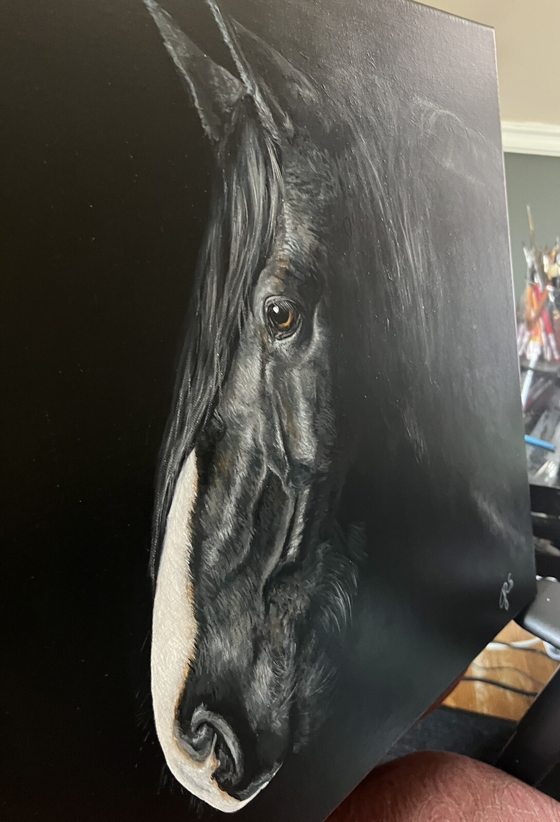 Sublime Equine. 20×20 Hand Painted Acrylic On Wrapped Canvas.